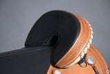 Hilason Western Horse Treeless Trail Saddle Genuine American Leather Tan