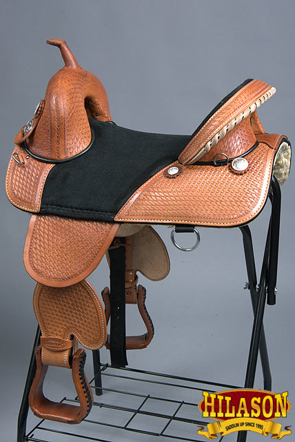 Hilason Western Horse Treeless Trail Barrel Saddle American Leather