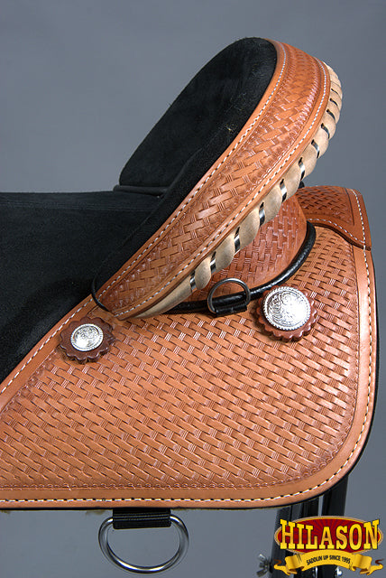 Hilason Western Horse Treeless Trail Barrel Saddle American Leather