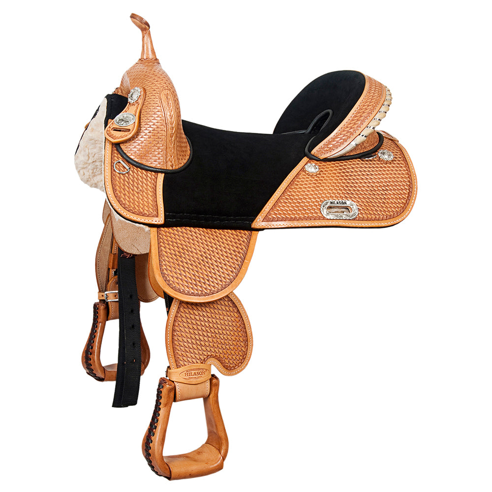 Hilason Western Horse Treeless Trail Barrel Saddle American Leather