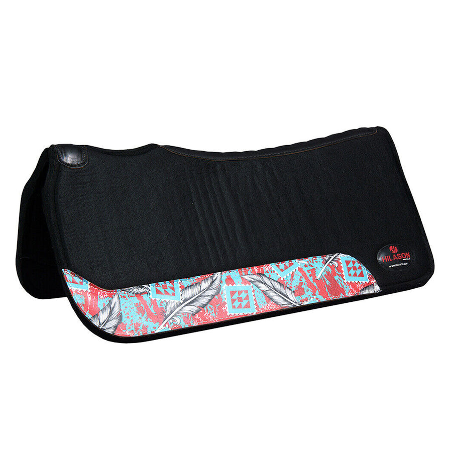 HILASON 31 In X 30 In Western Horse 100% Wool Felt Saddle Pad