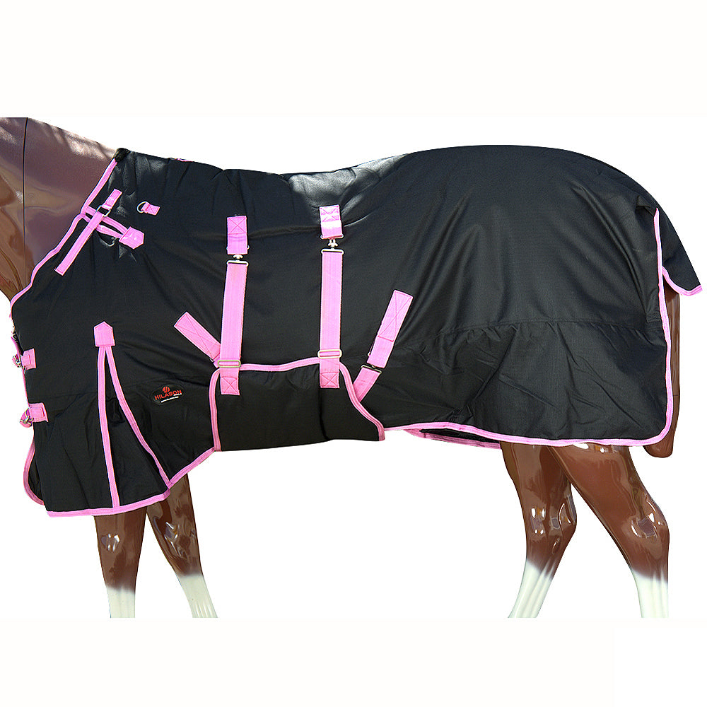 HILASON 1200D Winter Waterproof Turnout Horse Blanket Belly Wrap| | Blankets for