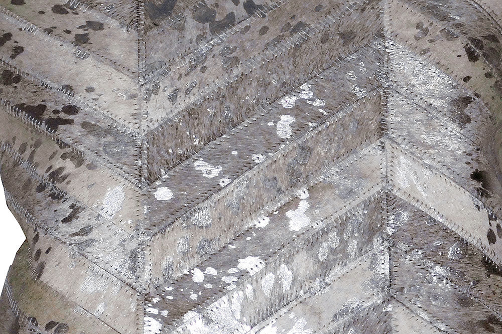 Hilason Cowhide Leather Hair-On Patchwork Cushion Pillow Cover