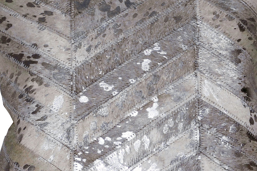 Hilason Cowhide Leather Hair-On Patchwork Cushion Pillow Cover