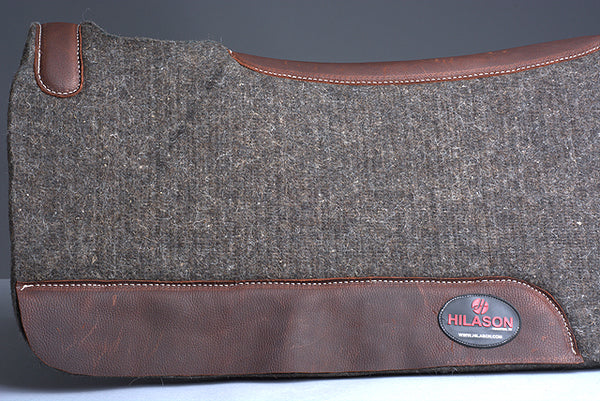 HILASON 31 in X 30 in Western Horse Saddle Pad 100% Wool Felt