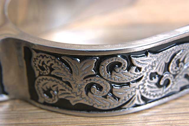 Hilason Western Stainless Steel Mens Horse Riding Show Spurs Pair