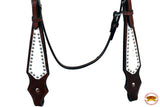 Hilason Western Horse Headstall American Leather Brown