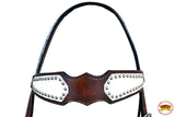 Hilason Western Horse Headstall American Leather Brown