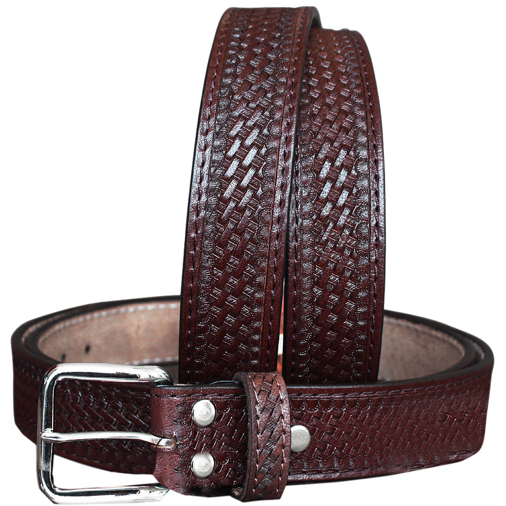 HILASON Western Genuine Leather Belt for Men Women Cowboy Cowgirl Handmade Unisex Full Grain Heavy Duty Tooled Belt for Jeans
