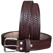 HILASON Western Genuine Leather Belt for Men Women Cowboy Cowgirl Handmade Unisex Full Grain Heavy Duty Tooled Belt for Jeans
