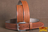 HILASON Western Genuine Leather Belt for Men Women Cowboy Cowgirl Handmade Unisex Full Grain Heavy Duty Tooled Belt for Jeans