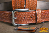 HILASON Western Genuine Leather Belt for Men Women Cowboy Cowgirl Handmade Unisex Full Grain Heavy Duty Tooled Belt for Jeans