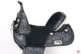 Hilason Western Horse Treeless Barrel Racing American Leather Saddle