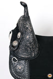 Hilason Western Horse Treeless Barrel Racing American Leather Saddle
