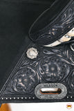 Hilason Western Horse Treeless Barrel Racing American Leather Saddle