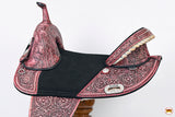 Hilason Western Horse Treeless Trail Barrel American Leather Saddle