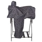 Tough 1 Heavy Denier Nylon Horse Saddle Cover In Prints Black Tooled Leather