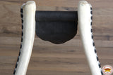 HILASON Horse Western Saddle Stirrup Oversize Rawhide Leather Pair| Stirrups | Stirrups| Covered