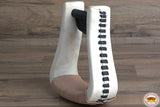 HILASON Horse Western Saddle Stirrup Oversize Rawhide Leather Pair| Stirrups | Stirrups| Covered