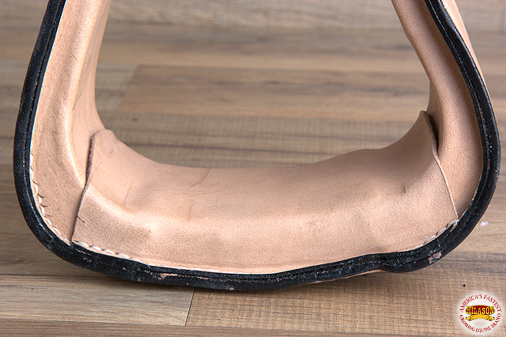 HILASON Horse Western Saddle Stirrup Leather Stirrups Pair | with Wooden Core Anti-Slip