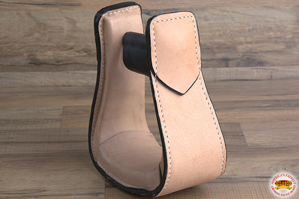 HILASON Horse Western Saddle Stirrup Leather Stirrups Pair | with Wooden Core Anti-Slip