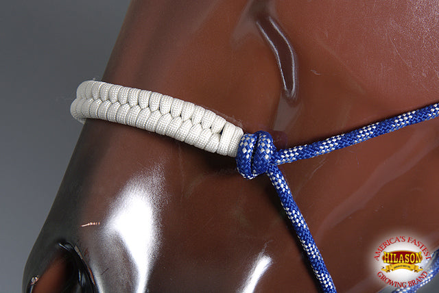 HILASON Western Horse Poly Rope Tied Adjustable Halter 8 Ft Lead