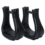 Hilason Western Saddle Bell Oil Leather Horse Stirrups Neck 3 In