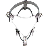 Medium Leather Dog Harness White Genuine With Leash Hilason