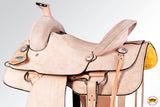 Western Horse Saddle American Leather Ranch Roping Cowboy Rough Out Tan Hilason
