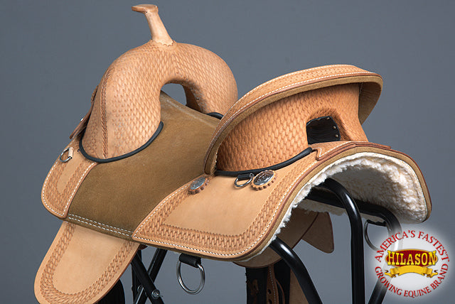 15 Treeless Western Trail Barrel Racing American Leather Saddle Hilason