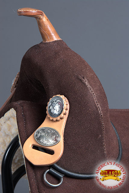 HILASON Treeless Western Trail Barrel Racing American Leather Saddle | Horse for Horses
