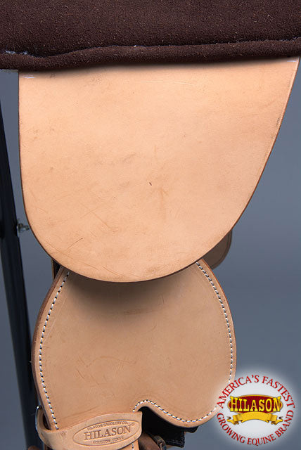 HILASON Treeless Western Trail Barrel Racing American Leather Saddle | Horse for Horses