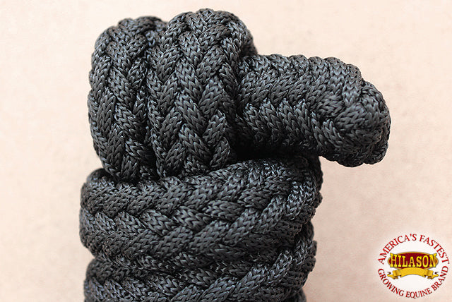 Hilason Horse Riding Poly Lead Rope Blue Tan 1" X 9 Ft.