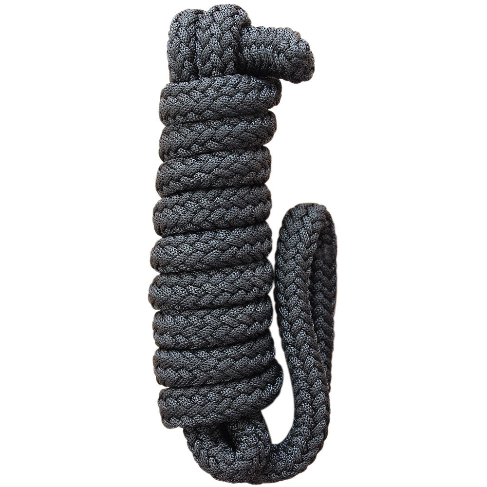 Hilason Horse Riding Poly Lead Rope Blue Tan 1" X 9 Ft.