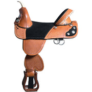 Hilason Western Horse Treeless Trail Barrel Saddle American Leather
