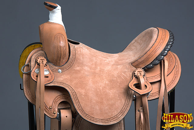 HILASON Western Horse Saddle American Leather Ranch Roping Cowboy | Hand Tooled Wade & For Horses