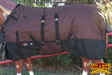 HILASON 1200D Winter Waterproof Turnout Horse Blanket Belly Wrap| | Blankets for