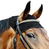 Small Back On Track Horse Equine Polyester Cotton Head Cap Black