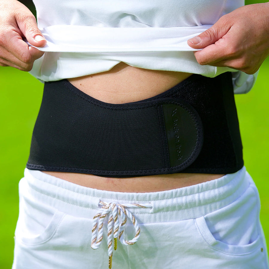 Medium Back On Track Body Pain Relief Thermal Warmth Brace Black