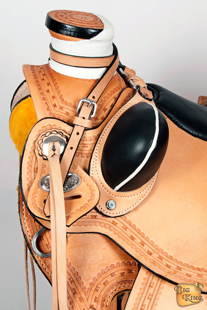 Western Horse Wade Saddle American Leather Ranch Roping Tan