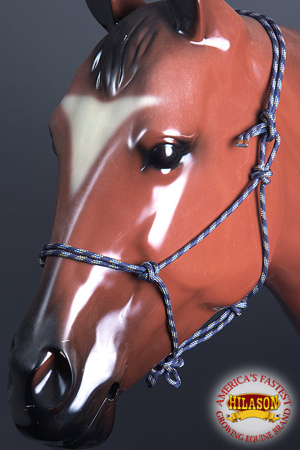Hilason Horse Adjustable Poly Tied Rope Halter