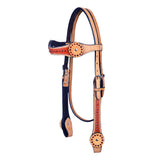 HILASON Western Horse Genuine Leather Headstall | for Horses Headstalls