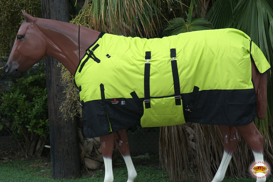HILASON 1200D Winter Waterproof Poly Horse Blanket Belly Wrap | Turnout Blankets for Horses