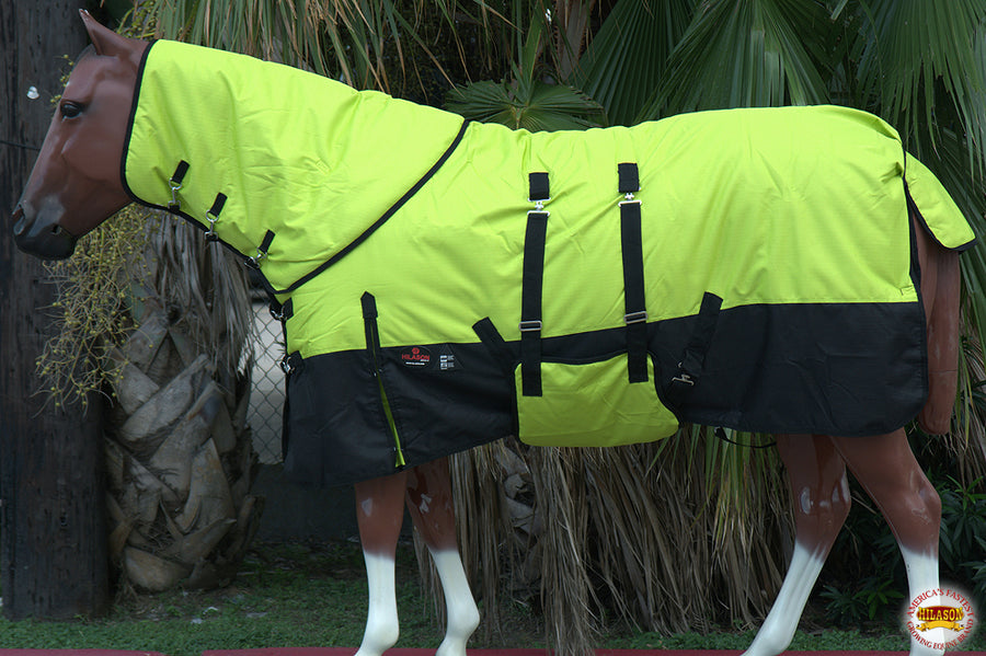 HILASON 1200D Waterproof Winter Horse Blanket Neck Cover Belly Wrap | Turnout Blankets for Horses