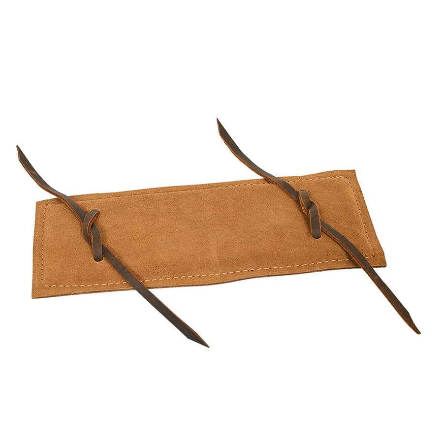 Hilason Roughout Leather Super Pro Rodeo Equipment Bull Rope Pad Junior size 10X4 - Uhorse