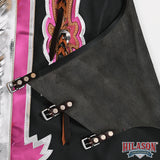 Ch208N-F Hilason Bull Riding Genuine Leather Rodeo Western Chaps