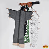 Hilason Handmade Genuine Leather Chaps Adult Handtooled Rodeo Bull Riding