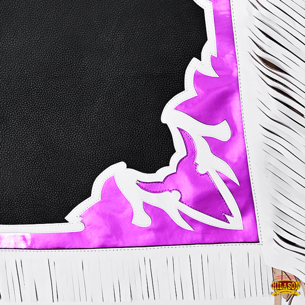 Hilason Handmade Genuine Leather Chaps Adult Handtooled Rodeo Bull Riding