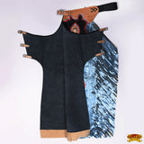 Hilason Handmade Genuine Leather Chaps Adult Handtooled Rodeo Bull Riding