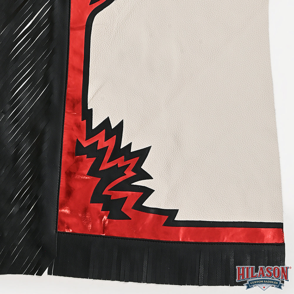 Ch224N-F Hilason Pro Rodeo Bronc Bull-Riding Show Genuine Leather Chaps
